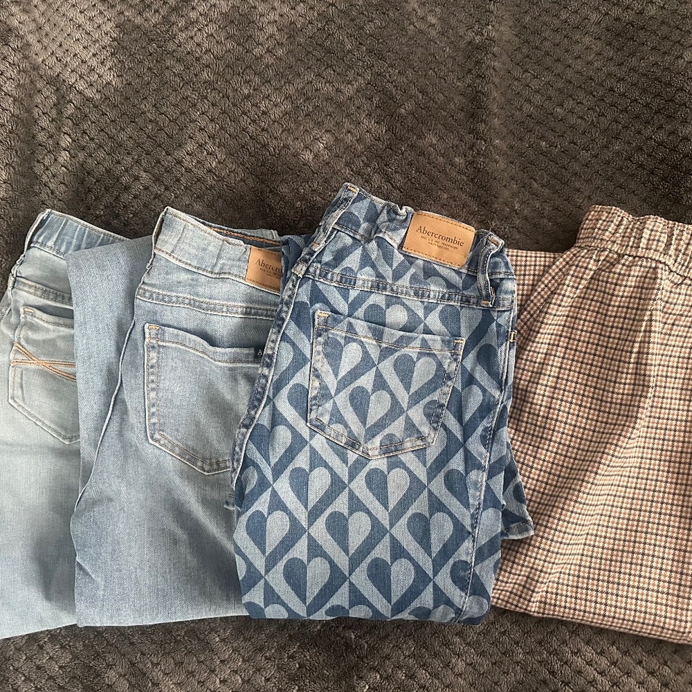 Abercrombie kids jeans/pants - all 4 for $23